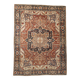 Tapis persan classique antique rouge et bleu marine des années 1960, 287x386 cm