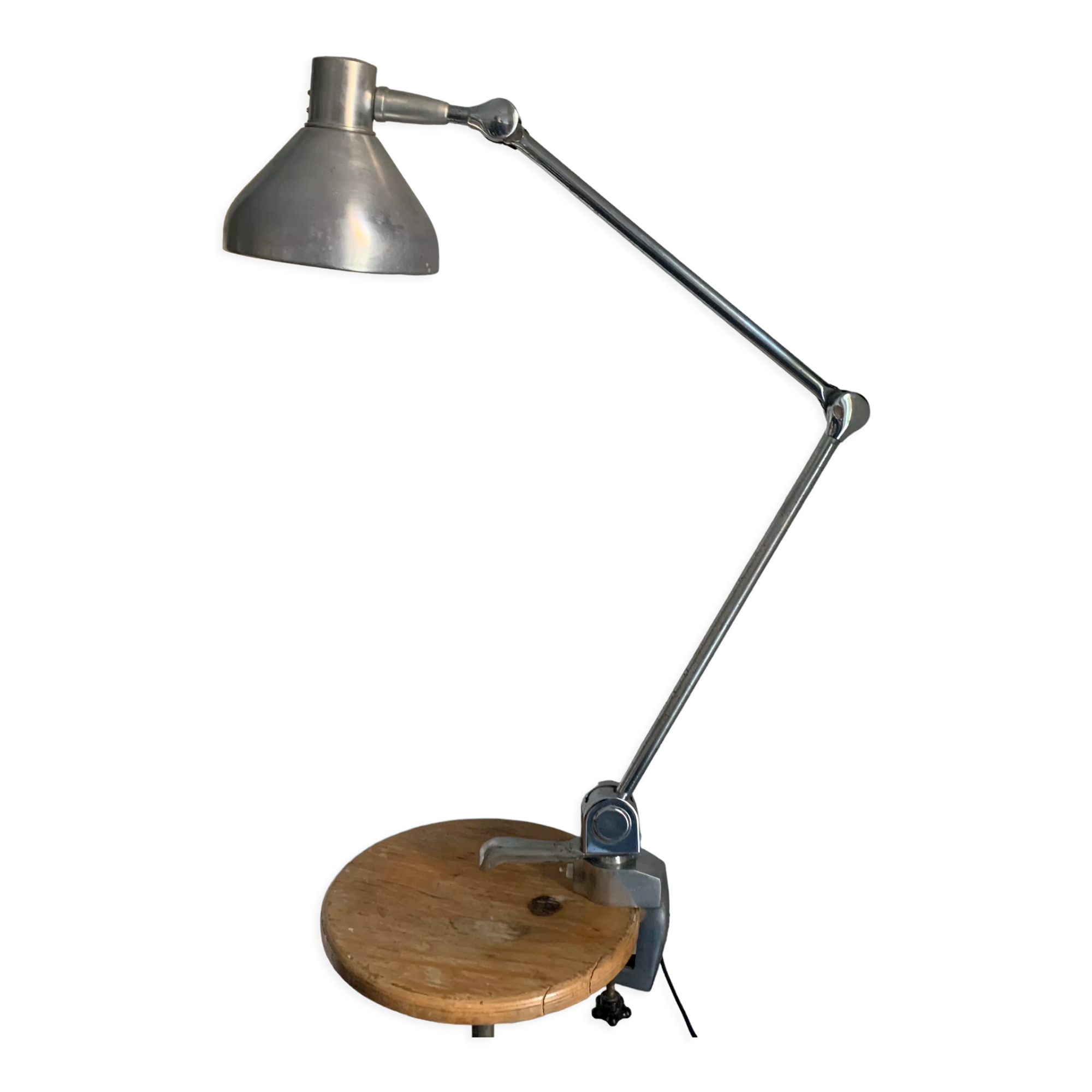 Vintage lamp 1950 industrial factory Jumo 820 - 75cm