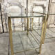 Pair of bronze side tables