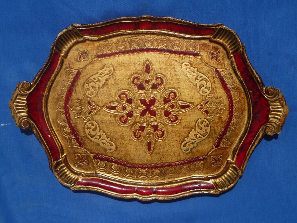 Florentine tray Italy, vintage