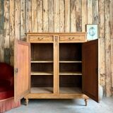 Large antique high oak sideboard