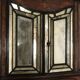 Antique trumeau with walnut mirrors, Italy 20th century