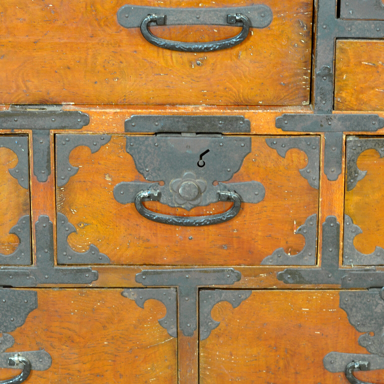 Commode japonaise Tansu, vers 1890