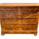 Commode en ronce de noyer XIXe Louis Philippe