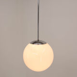 Chrome-plated minimalistic chandelier, 1930s