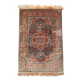 Chinese silk oriental rug 103 cm x 64 cm