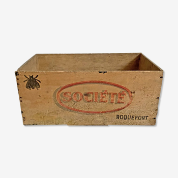 Vintage "Roquefort" wooden case