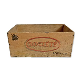 Vintage "Roquefort" wooden case