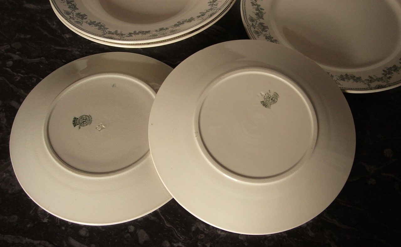 Set dish badonviller collection champagne green
