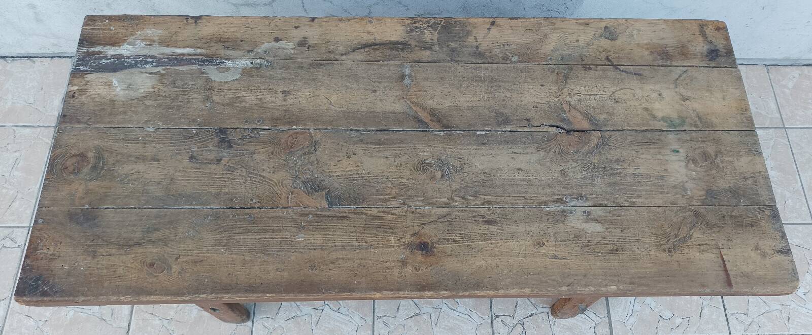 19th-century pine dough mixer