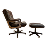 "drabert" armchair and ottoman set for "gerd lange" design 1960.