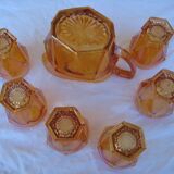 Ancien service à orangeade pichet & 6 verres