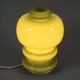 Vintage 1970s Green Cased-Glass Mushroom Lamp From Sweden.