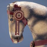 Antique Rocking Horse, 1940s, Czechoslovakia