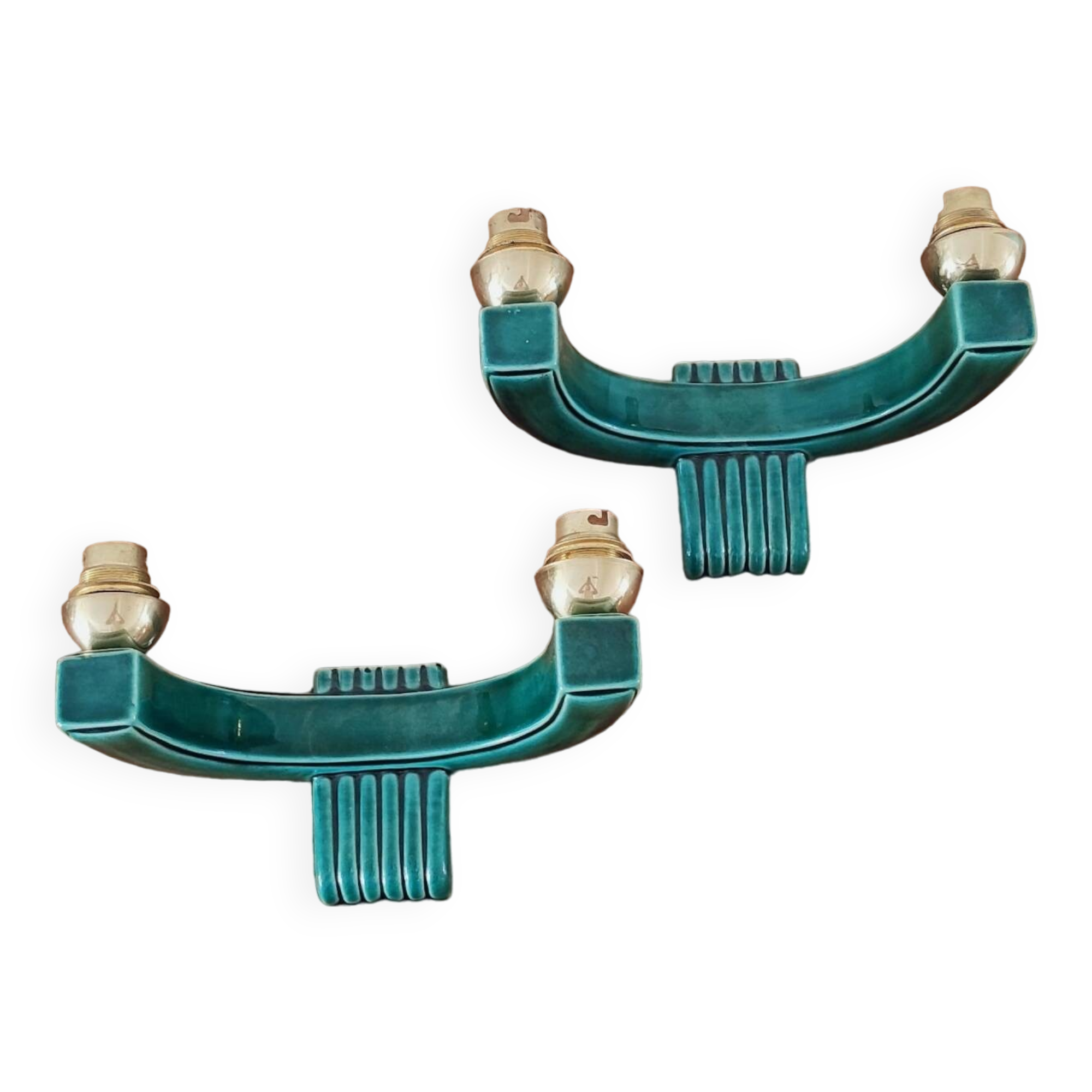Pair of Art Deco wall lights