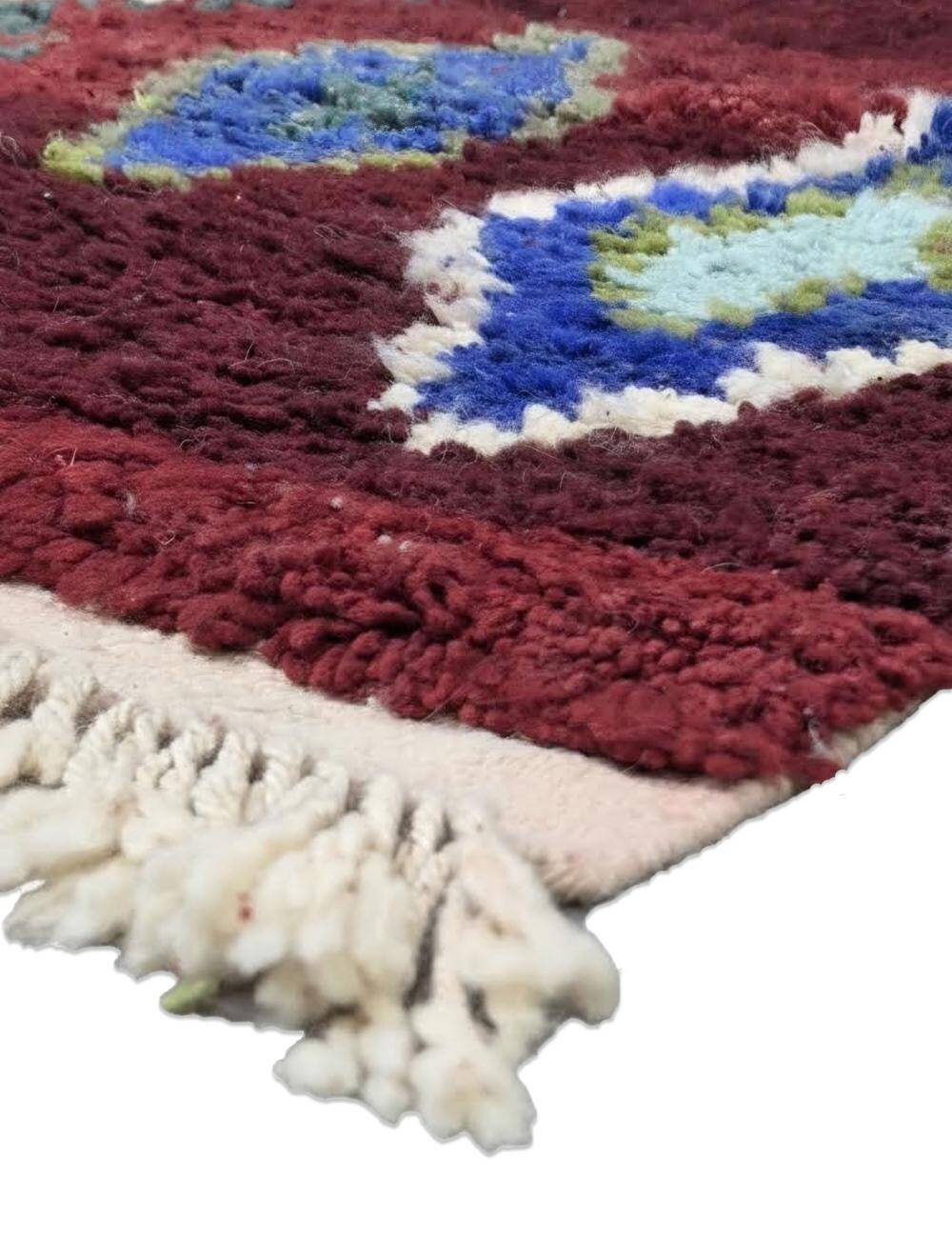 Red Berber Rug - 260 x 181 cm