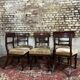 Suite De Six Chaises En Acajou D’époque Restauration XIX Eme Siècle