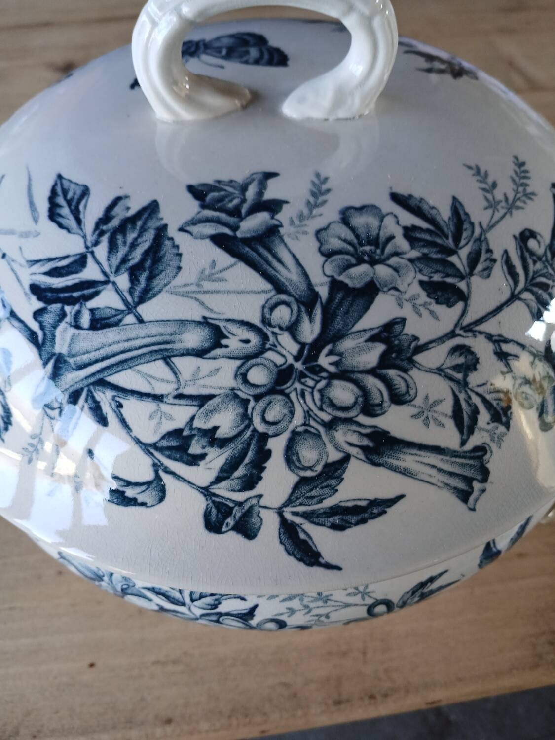 Old Badonviller Iron Earth Soup Tureen