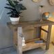 Vintage wooden workbench