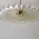 suspension in pleated opaline early 20th century