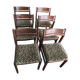Série de six chaises en teck