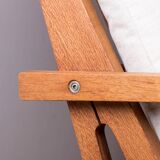 Danish sofa in solid oak and fabric, model GE375 by Hans Wegner 1960.