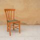 Wooden and rattan countryside canne chair
