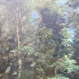 Huile sur toile, paysage ancien début xx siècle