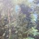 Oil on canvas, old landscape, early 20th century