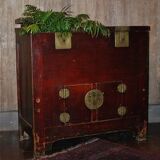 Buffet antique chinois 2 portes, 2 trappes