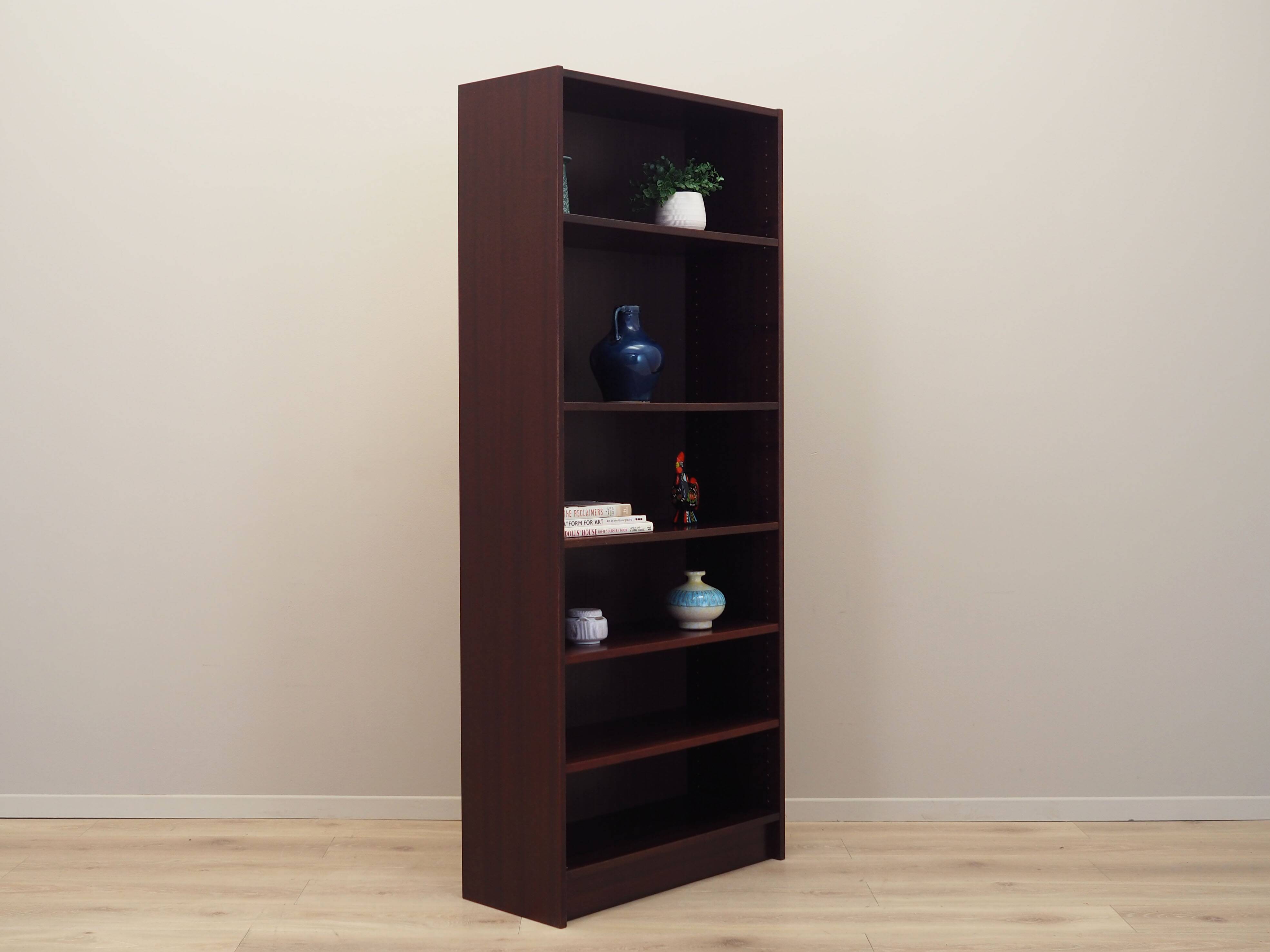 Mahogany bookcase, Danish design, 1970s, production: Denmark