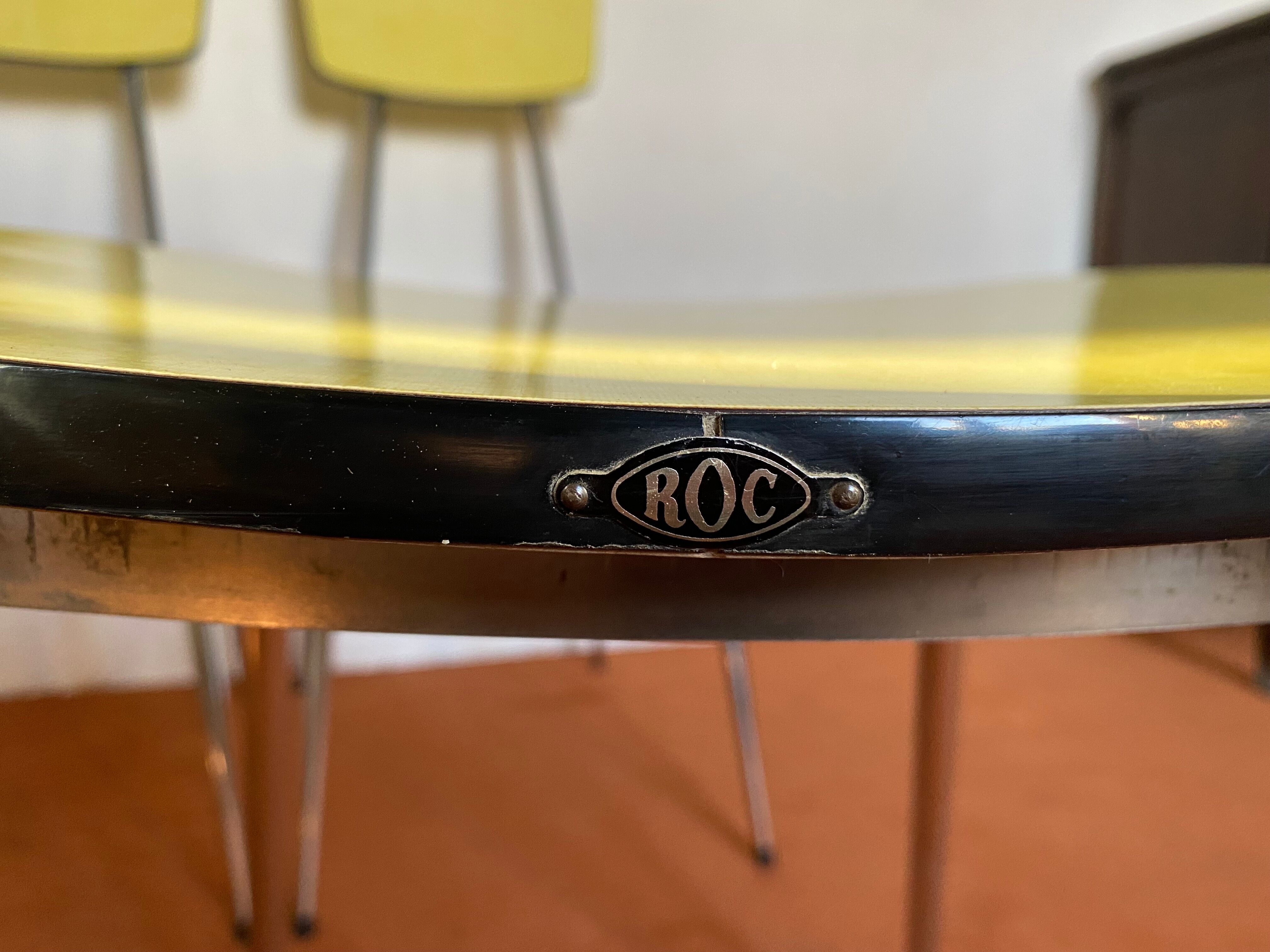 Yellow formica chairs