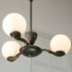 Art Deco French Brass Figural Chandelier, 1930