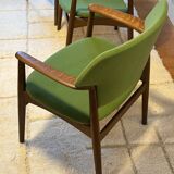 Vintage Scandinavian oak armchair by Ejner Larsen & Aksel Bender Madsen for Fritz Hansen