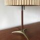 Brass and rosewood lamp by J.T Kalmar, Austria, circa 1950.