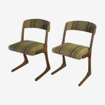 Paire de chaises scandinaves