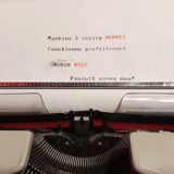 Machine à écrire Hermès baby S avec ruban neuf