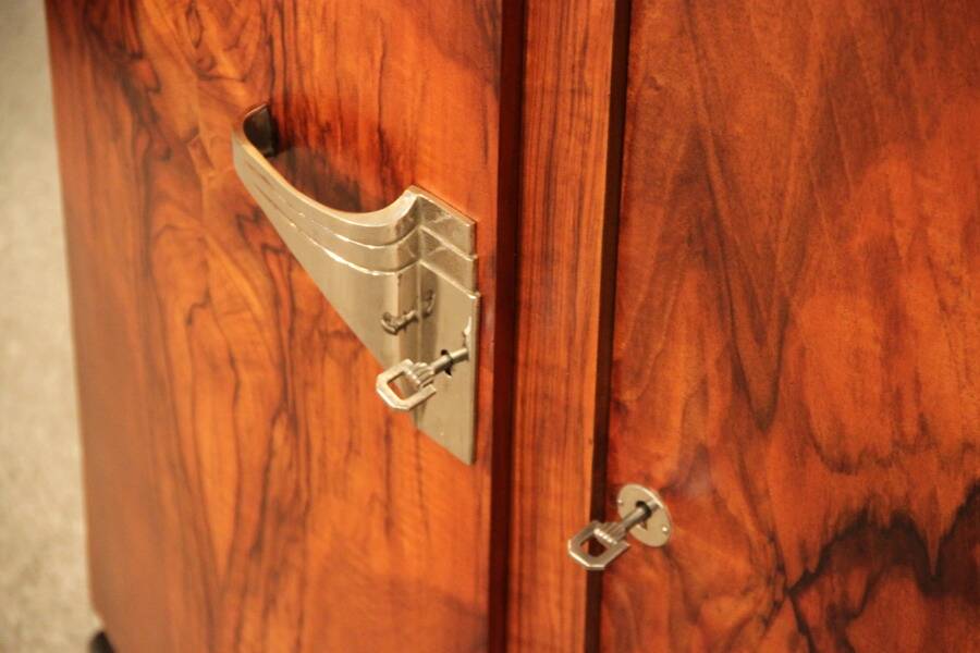 1930s art deco style walnut sideboard