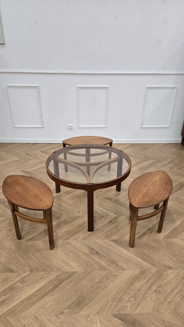 Table basse ronde Trinity par Nathan