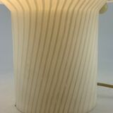 White glass Peill and Putzler mushroom table lamp XL