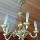 Brass chandelier with 5 branches