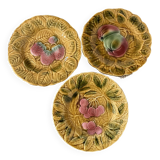 Set of 3 Sarreguemines slushie dessert plates
