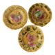 Set of 3 Sarreguemines slushie dessert plates