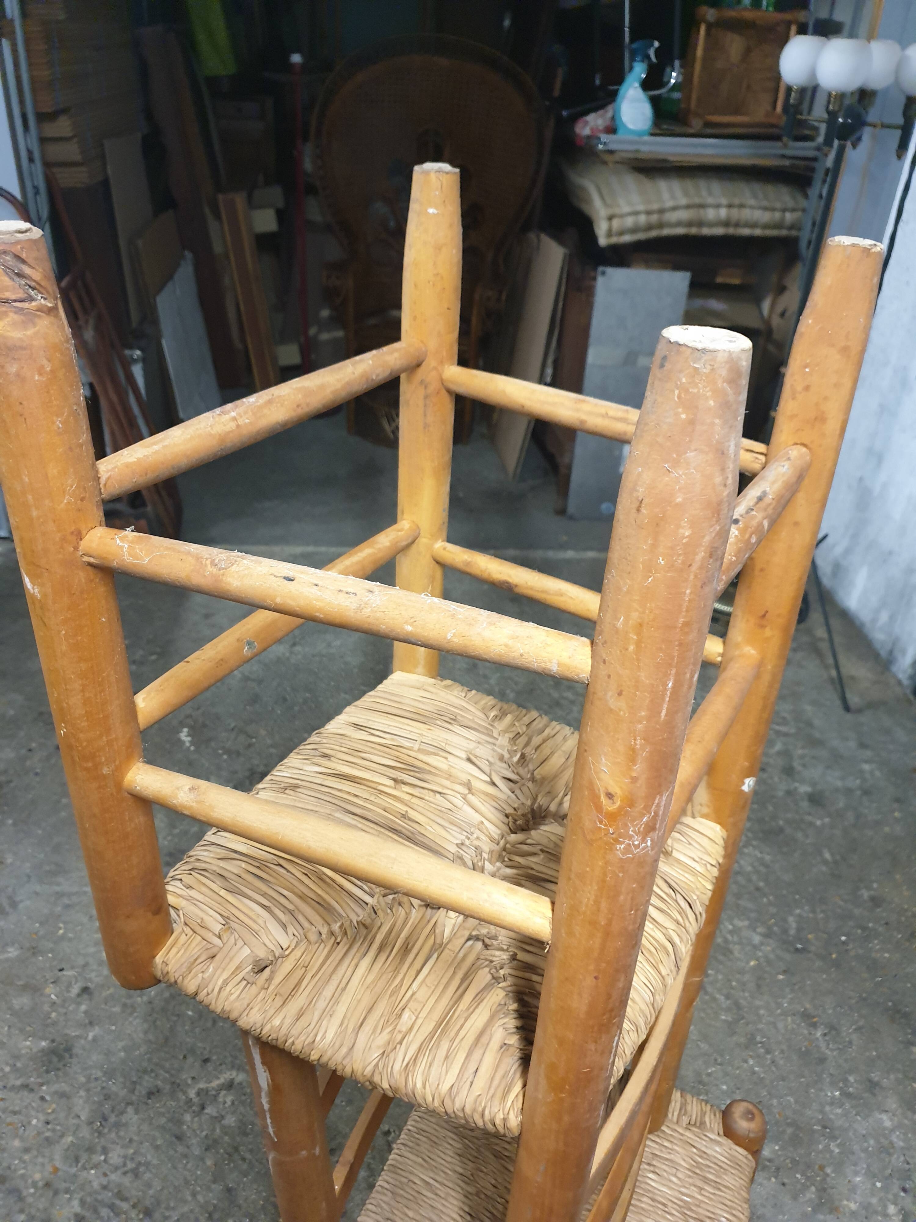 Pair of brutalist chairs