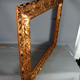 Large frame nineteenth century gilded stucco wood old gold 80x66 foliage 62x47.5 cm SB