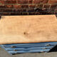 Commode bleue patinée
