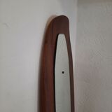 Mirror - curved wood - teak