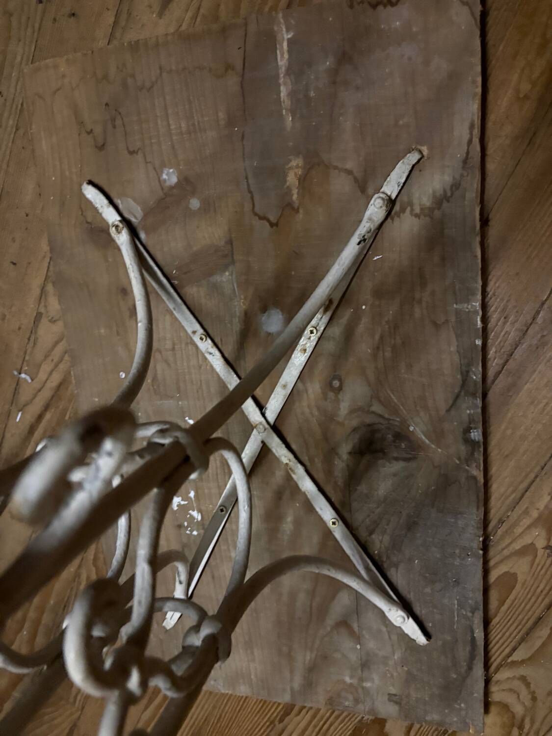 Wrought iron stool, 19th century