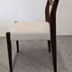 Set of 6 Scandinavian style teak chairs, France circa 1970.