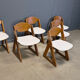 Chaises de salle à manger brutalistes vintage, ensemble de 6 - années 1960